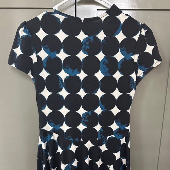 Leota Black and White Polka Dot Midi Dress - Picture 4 of 4